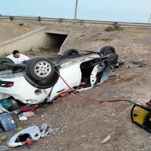 واژگونی مرگبار خودرو در جاده قزوین