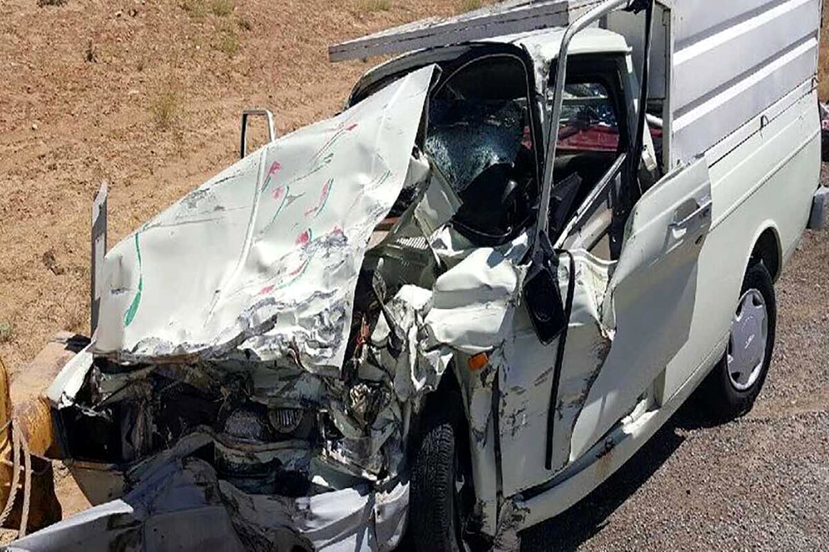 رانندگی مرگبار پسر 12 ساله با وانت در جاده رزن
