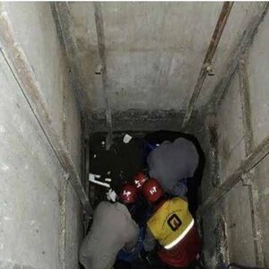 جان باختن یک نفر در سقوط بالابر استخر