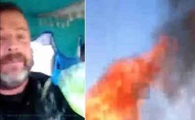 خودسوزی مرد ترکیه‌ای در مقابل شهرداری 