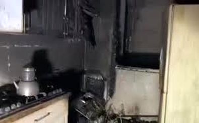 لحظات نفس گیر نجات 7 نفر از جمله کودک 2 ساله در آتش‌سوزی ساختمان اداری/ ویدئو 