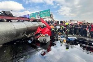 واژگونی تانکر سوخت قربانی گرفت