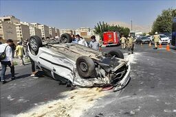 مصدومیت کودک ۸ ساله در حادثه رانندگی محور سبزوار به شاهرود