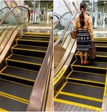 محاکمه زن انگلیسی به خاطر استفاده برعکس از پله‌برقی