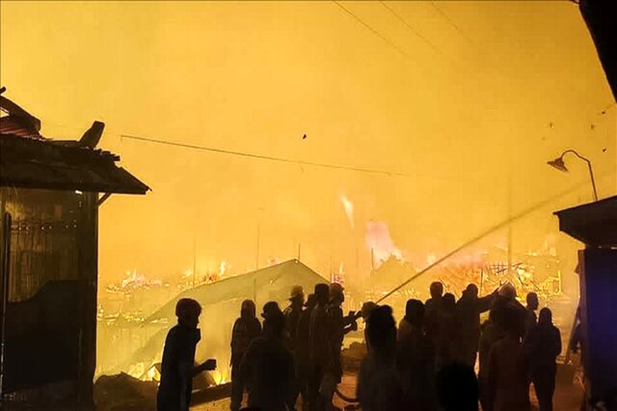 آتش‌سوزی گسترده در جنوب فیلیپین؛ هزاران نفر آواره شدند