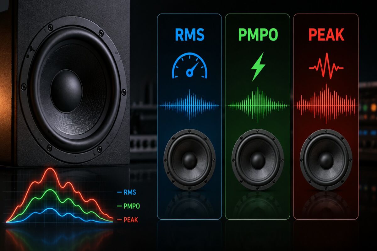 توان RMS، PMPO و Peak در اسپیکر یعنی چه؟ راهنمای کامل توان واقعی بلندگو