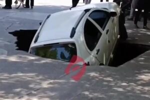 کوییک در نیشابور، توسط زمین بلعیده شد/ ویدئو