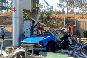 انفجار نیسان در جایگاه CNG بزرگراه یاسینی؛ دو نفر مصدوم شدند/ ویدئو