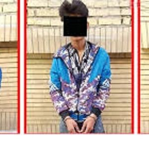 دستگیری باند گوشی قاپ ها در صحنه تصادف