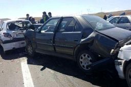 تصادف خونین و زنجیره ای در جاده نیشابور