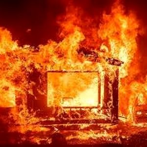 آتش سوزی مشکوک خانه مرد تنها