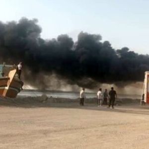  آتش‌سوزی در لنج‌های تجاری اسکله واعظی بندر دیر