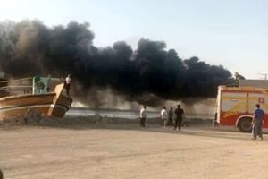  آتش‌سوزی در لنج‌های تجاری اسکله واعظی بندر دیر