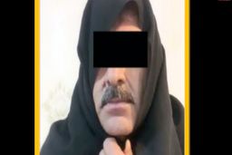 مرد سبیل کلفت با چادر زنانه دستگیر شد