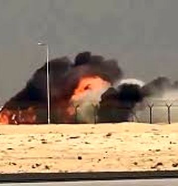 سقوط جنگنده هندی در نمایش هوایی دبی/ ویدئو