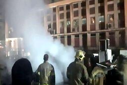کوی دانشگاه تهران در آتش سوخت