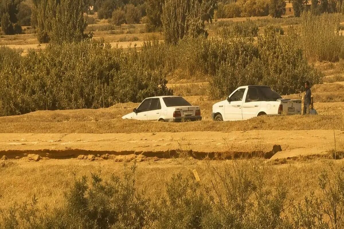 لحظه راهزنی گروه خشن با پژو 405 در هیرمند/ راننده وانت را کتک زدند و دار و ندارش را بردند/ ویدئو