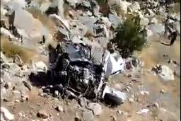 سقوط خودرو به دره هومل سردشت با دو فوتی/ ویدئو
