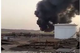  آتش‌سوزی هولناک در پالایشگاه بیجی عراق/ ویدئو