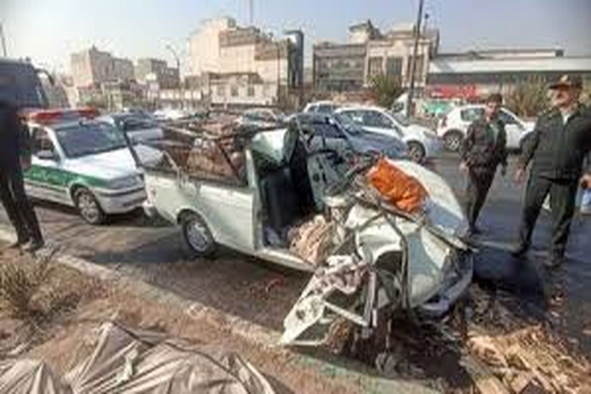 مرگ دلخراش پدر، مادر و کودک 2 ساله در تصادف صبح گاهی امروز تهران