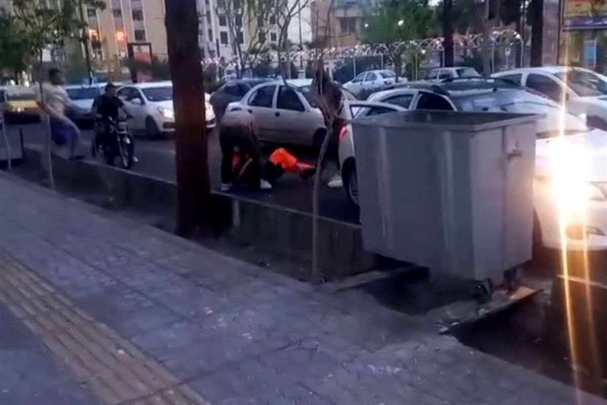 ضرب و شتم یک پاکبان در سمنان/ ضارب دستگیر شد/ ویدئو