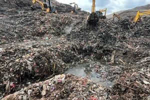 رانش زمین در محل دفن زباله در اندونزی قربانی گرفت