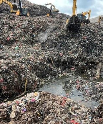 رانش زمین در محل دفن زباله در اندونزی قربانی گرفت