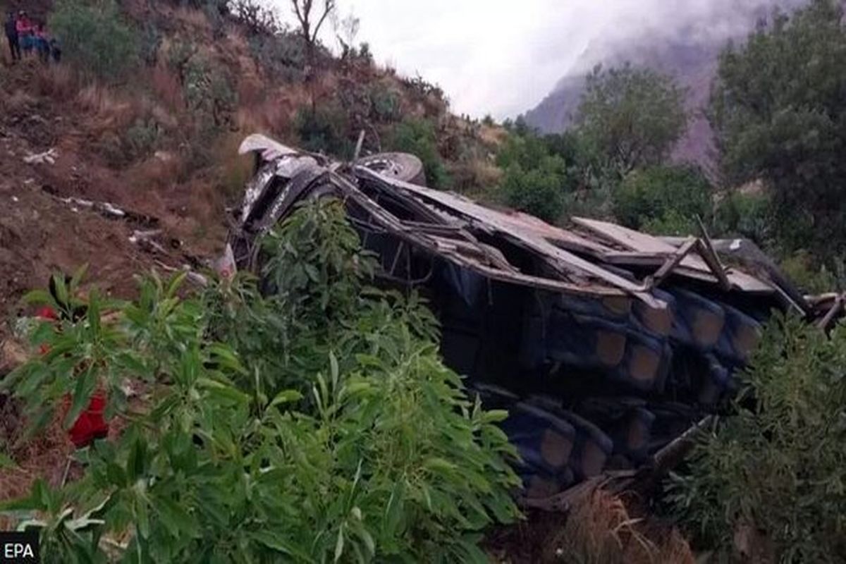 سانحه رانندگی درجاده کوهستانی 24 کشته داد 