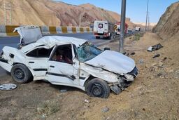 فوت کودک 2 ماهه در اثر واژگونی خودرو