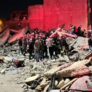 جان باختن ۱۹ شهروند مغربی در اثر ریزش ساختمان