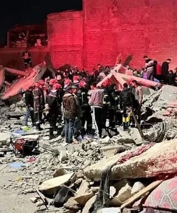 جان باختن ۱۹ شهروند مغربی در اثر ریزش ساختمان