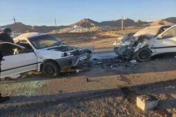 برخورد مرگبار پژو و پراید در محور بهاباد