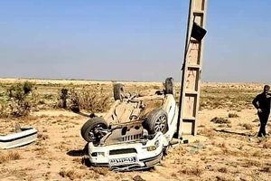 واژگونی خودروی رئیس کمیته داوران و رئیس دپارتمان داوری خوزستان