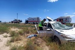 مصدومیت ۶ تبعه خارجی در سانحه واژگونی خودرو در محور سرخه-آرادان