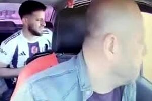  لحظه خلع سلاح خلافکار فراری توسط راننده تاکسی/ ویدئو