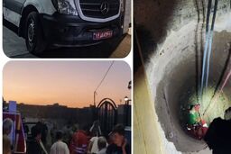 نجات پسر بچه گرفتار چاه در البرز