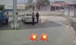 لحظه انفجار در جایگاه CNG صحنه در دوربین مداربسته در شهرستان صحنه/ ویدئو
