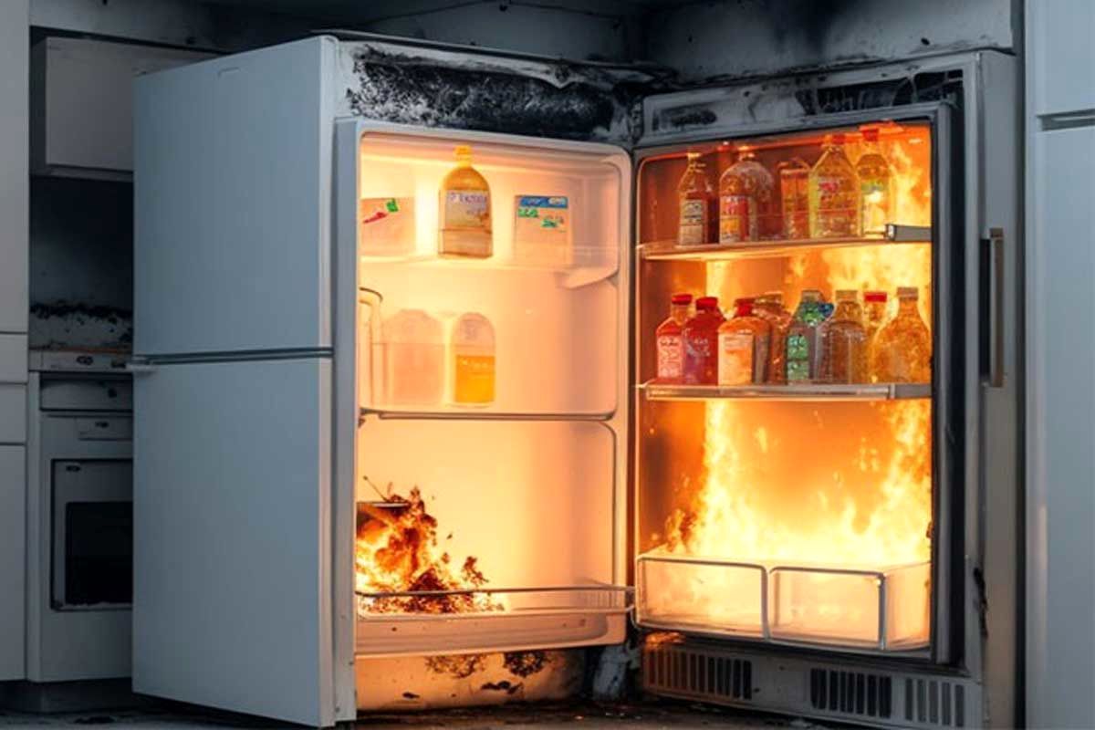 علت آتش گرفتن یخچال چیست؟ چگونه از آتش سوزی یخچال جلوگیری کنیم؟