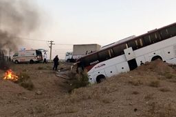  سقوط خونین اتوبوس مشهد - تبریز از پل