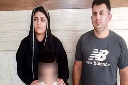 عکس چهره باز یک زن و شوهر و کودکشان که زنان مسافر را شکار می کردند