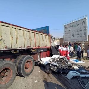 تصادف مرگبار در فسا؛ پنج تن از کارکنان دانشگاه علوم پزشکی جان باختند