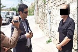 عکس لحظه بیرون کشیدن جسد از گودالی در باغ/ خالکوبی اسم محبوبه روی گردن قاتل شوهر این زن مشهدی