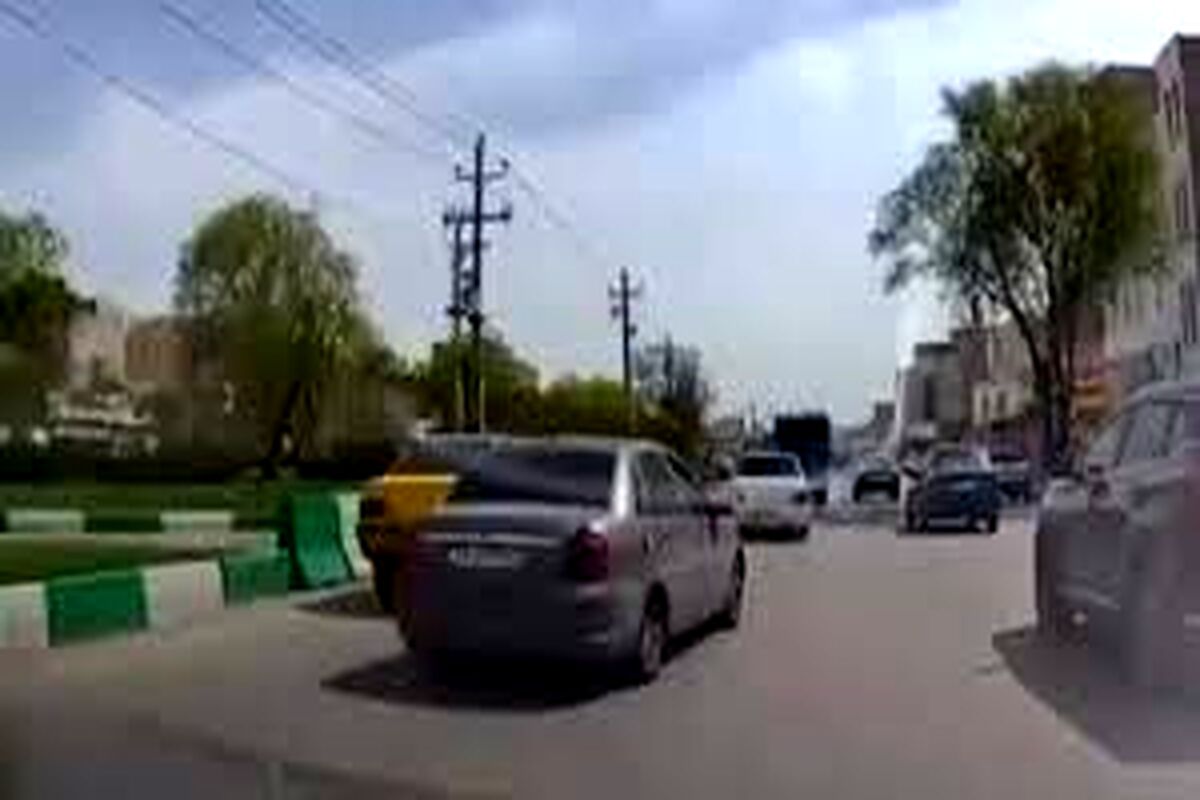 برخورد یک خودرو با سرباز در تبریز/ ویدئو