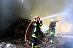 حریق بامدادی در کارگاه کفاشی خیابان جمهوری