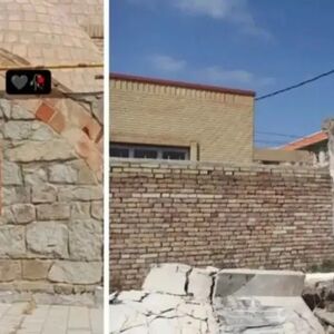 ریزش دیوار ساختمان مخروبه روی سر دو دانش‌آموز در ورزقان