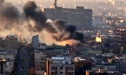 وقوع آتش سوزی حوالی لاله زار تهران 