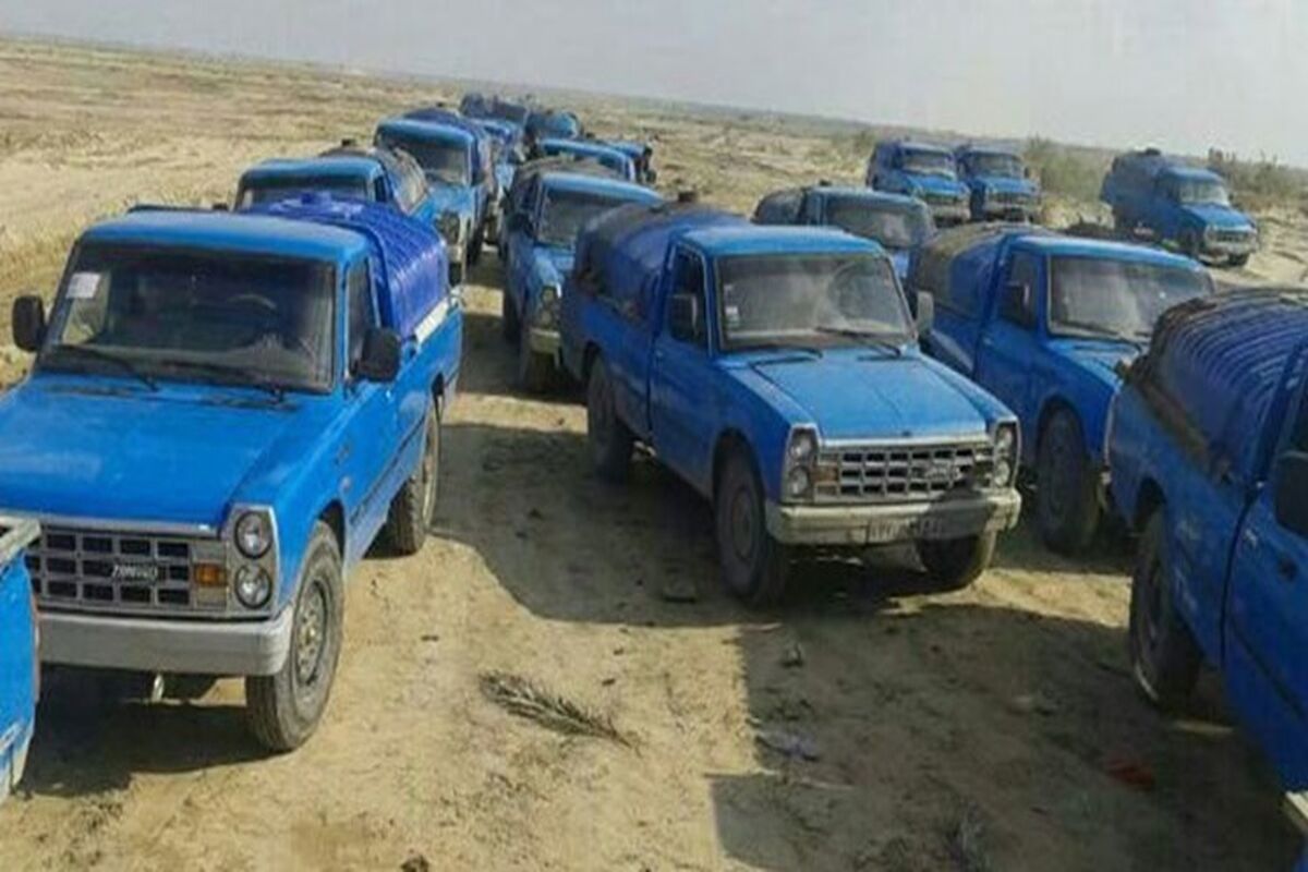 توقیف نیسان های حامل قاچاق سوخت در آبادان