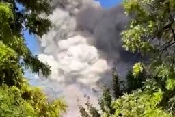 ​​​​​​​آتش‌سوزی مهیب در کارخانه تولید مواد آتش‌بازی در کالیفرنیا / ویدئو