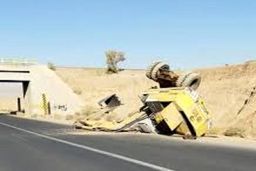 مرگ یک راننده بر اثر سقوط ناگهانی بیل مکانیکی