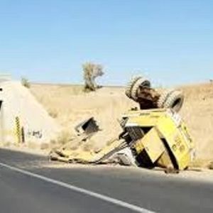 مرگ یک راننده بر اثر سقوط ناگهانی بیل مکانیکی